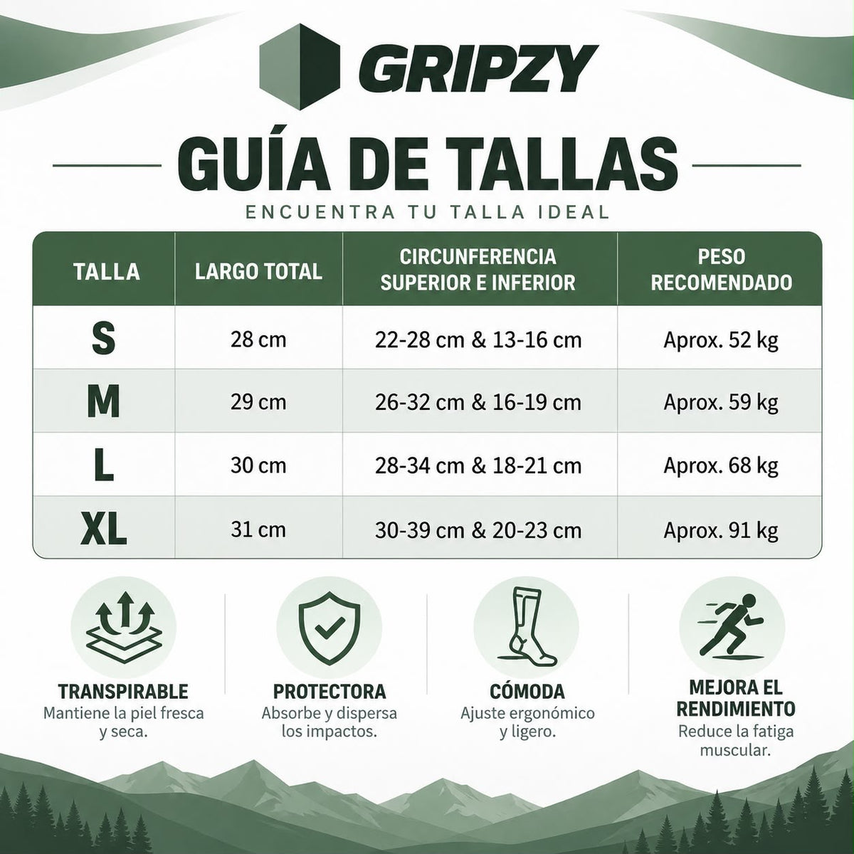 Espinillera Gripzy 2